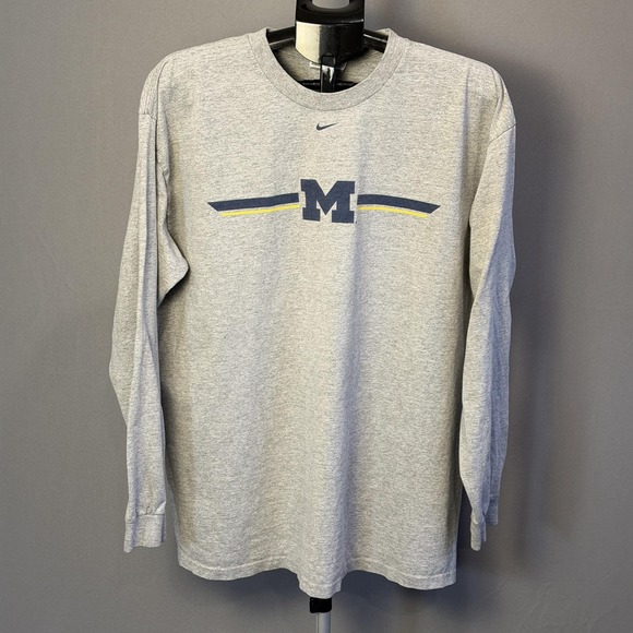 Nike Other - Michigan Wolverines Shirt Mens XL Gray NCAA Football Long Sleeve Nike Graphic